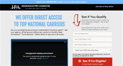 Desktop Screenshot of insuranceproagencies.com